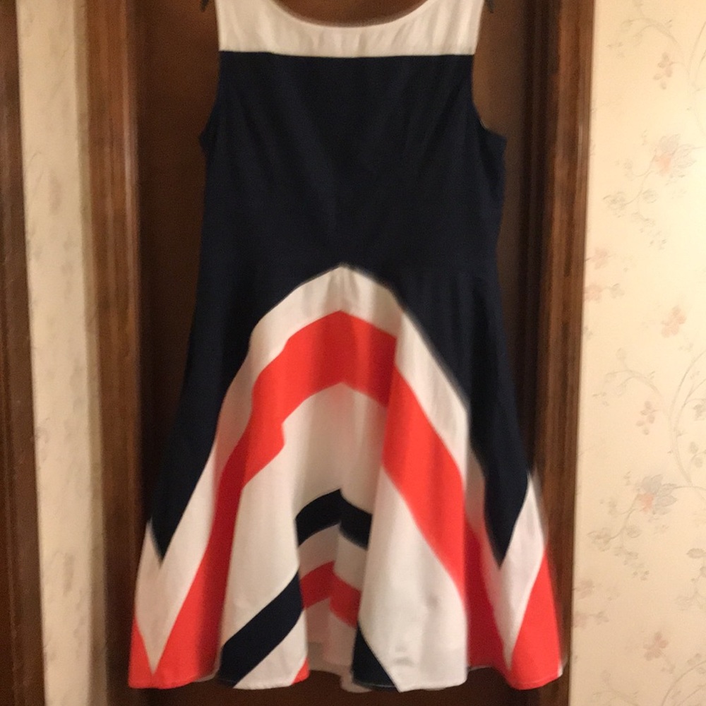 eShakti sleeveless color block dress - Picture 5 of 13